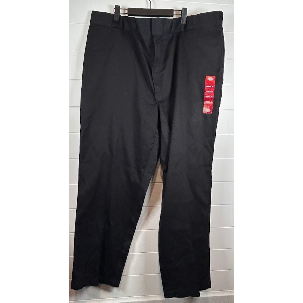 Dickies 874 Men's Black Work Pants Original‎ Fit Flex Size 50x32 NWT